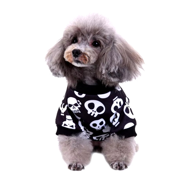 Dog Clothes for Pet Cat Dog Jumpsuits Halloween Clothes for Dogs Coat Jackets Skeleton 4 Legged Pajamas Pet Clothing Chihuahua