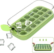 Ice Cube Tray, Easy Release Ice Mold - Silicone 21 Pcs Ice Cube Trays for Freezer - Ice Box for Cocktail, Tea, Coffee