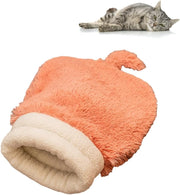 Cat Sleeping Bag for Indoor Cats Cozy Cat Winter Sleeping Bag Soft Plush Cat Sack Self Warm Cat Bed Cave Fluffy Cat Tunnel Calming Sleeping Bags for Cats up to 7.5Kg/16Lbs (Blue, 21.65X17.7In)