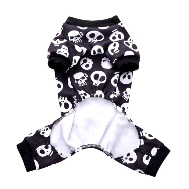 Dog Clothes for Pet Cat Dog Jumpsuits Halloween Clothes for Dogs Coat Jackets Skeleton 4 Legged Pajamas Pet Clothing Chihuahua